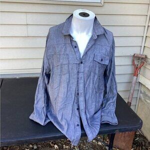 TROPICAL Y2K BOHO INDIE Comune Men’s Dress Button Up Shirt Long Sleeves  Size L